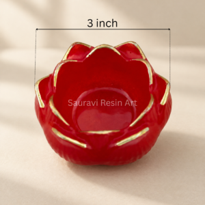 Lotus Aasan(Sacred mini lotus resin prayer base)
