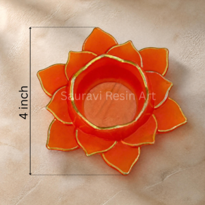 Lotus Aasan(Sacred mini lotus resin prayer base)
