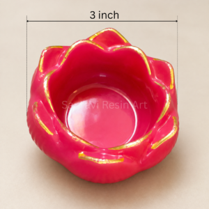 Lotus Aasan(Sacred mini lotus resin prayer base)